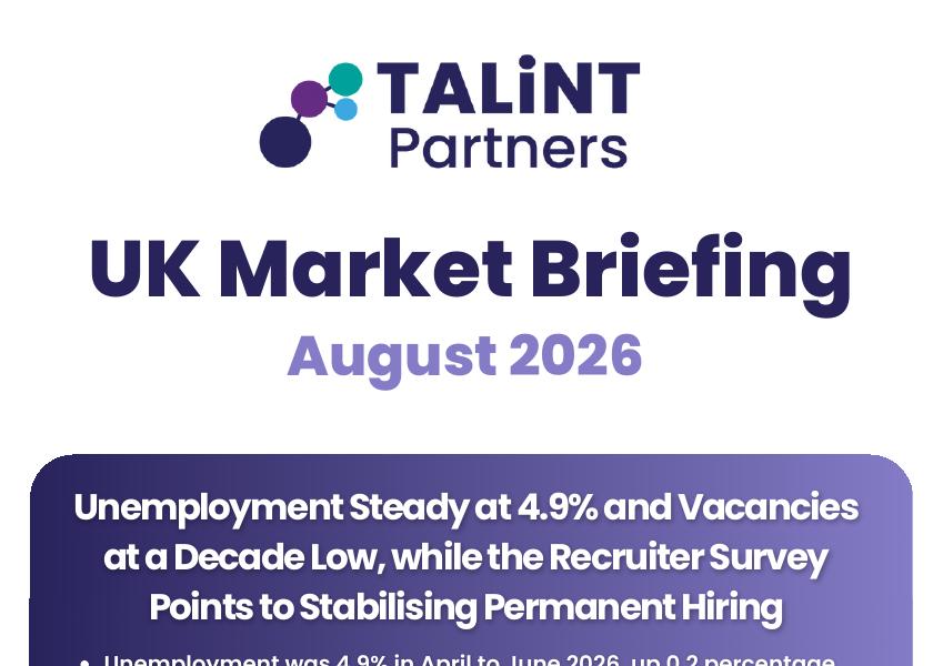 Cover of the UK Market Briefing for August 2026