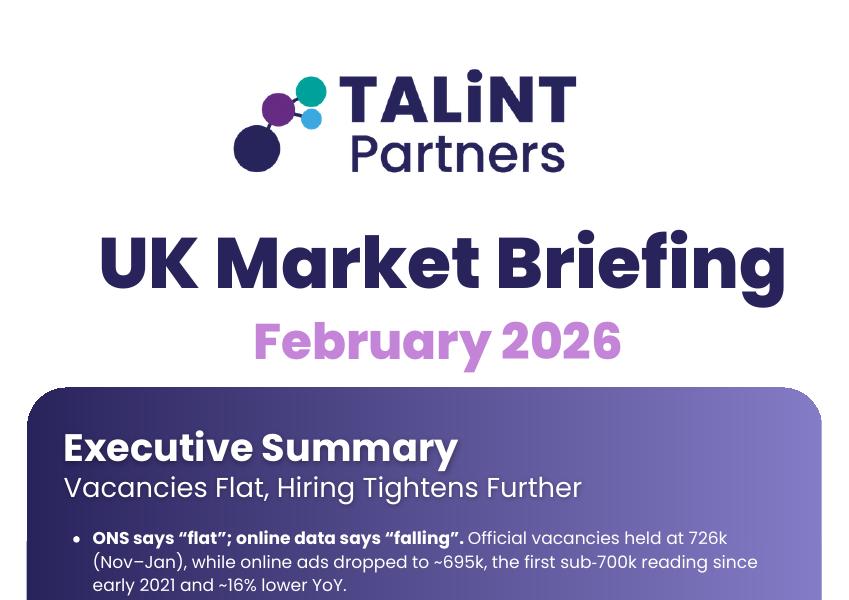 Cover of the UK Market Briefing for February 2026