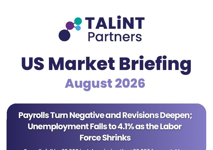 Cover of the US Market Briefing for August 2026