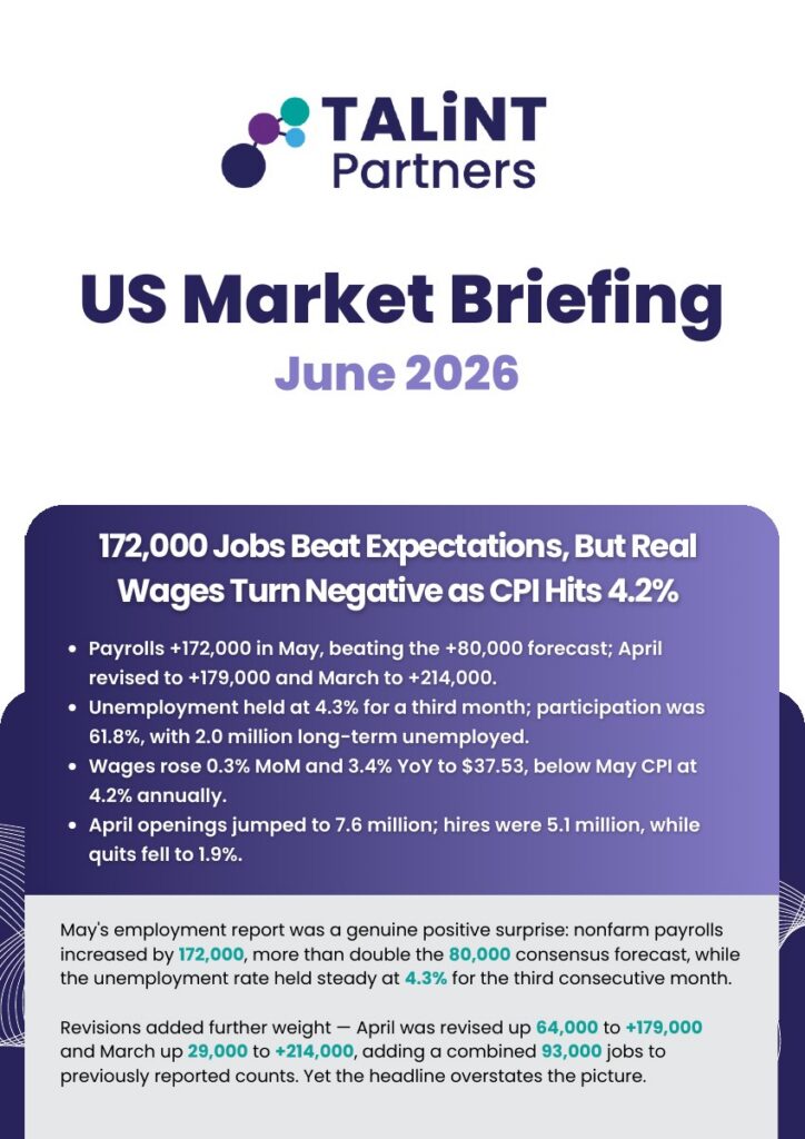 Cover of the US Market Briefing for June 2026