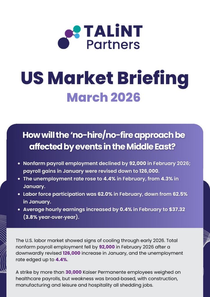 Cover of the US Market Briefing for March 2026
