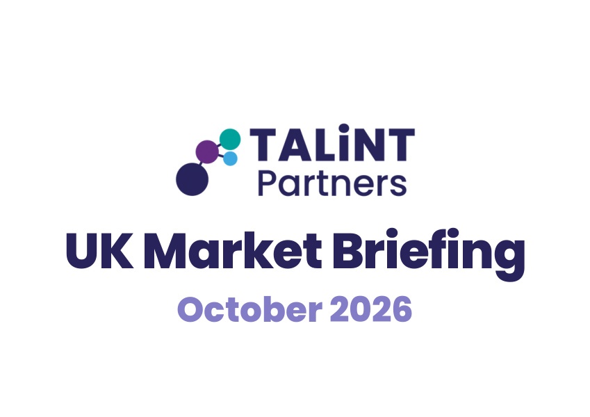 UK Market Briefing — October 2026, TALiNT Partners report cover